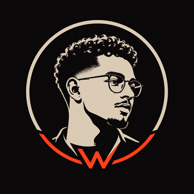Illustrated AI Lab portrait of Walid EL KHOUKH