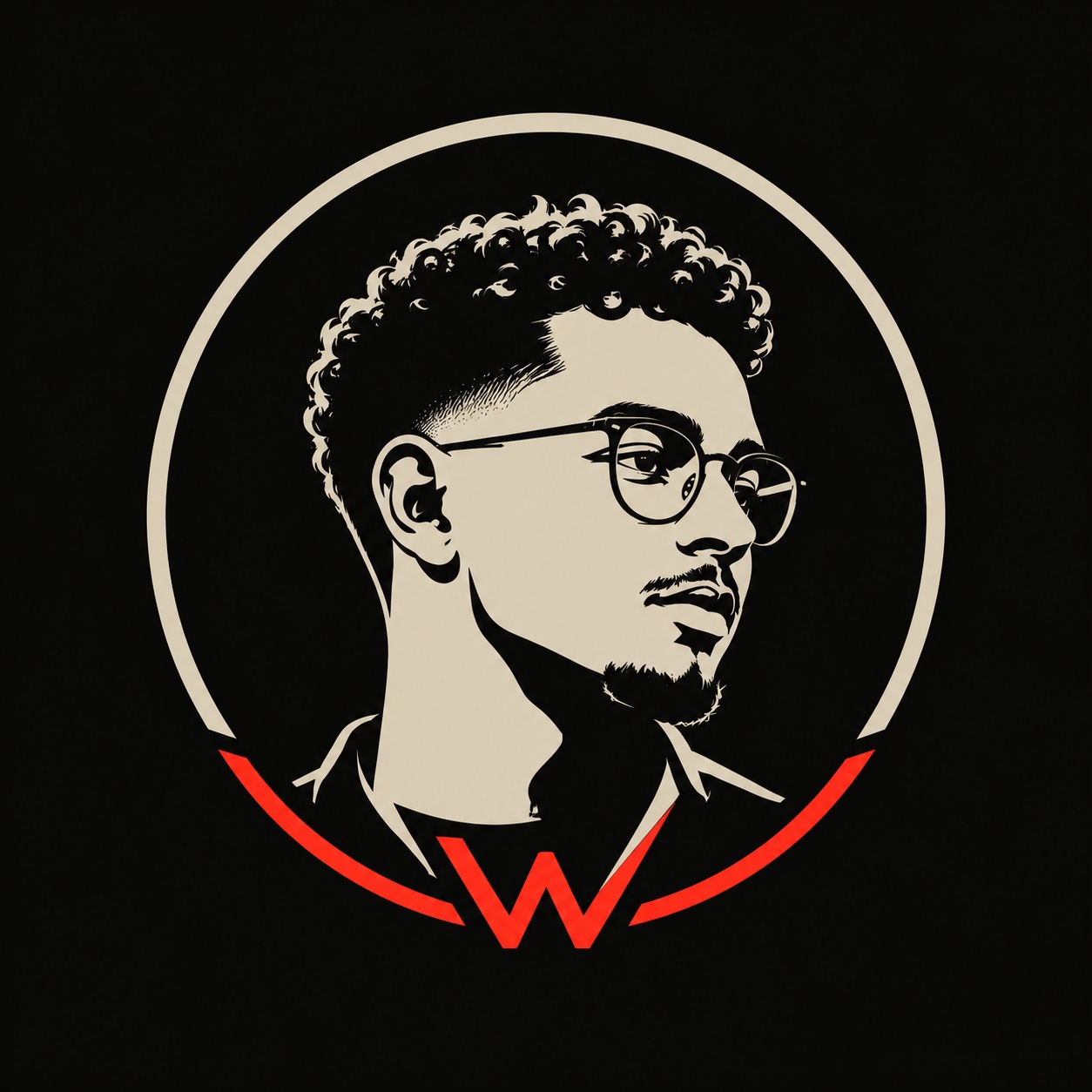 Walid AI Lab portrait logo